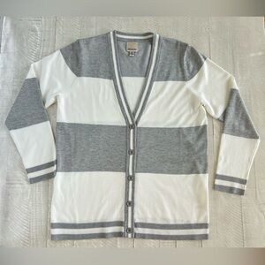 INDUSTRY
REPUBLIC CLOTHING Button Front Blokecore Grandpa Cardigan Grey Large